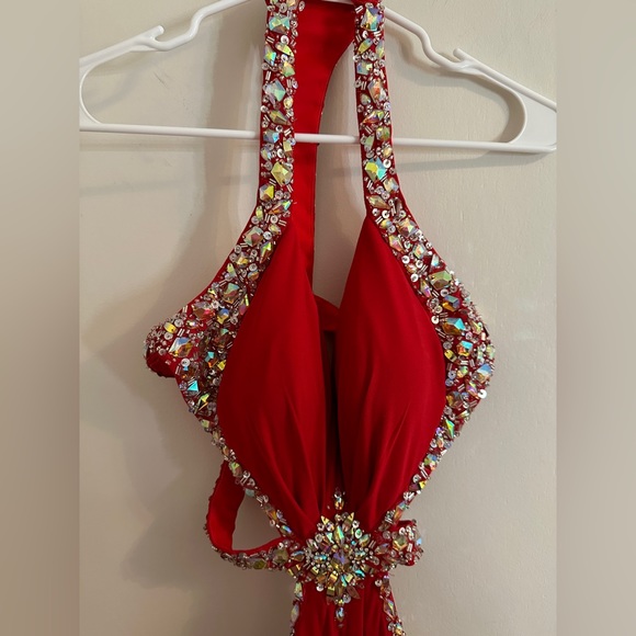 Xterms by impressions red PROM/PAGEANT dress size 2 - Picture 4 of 5